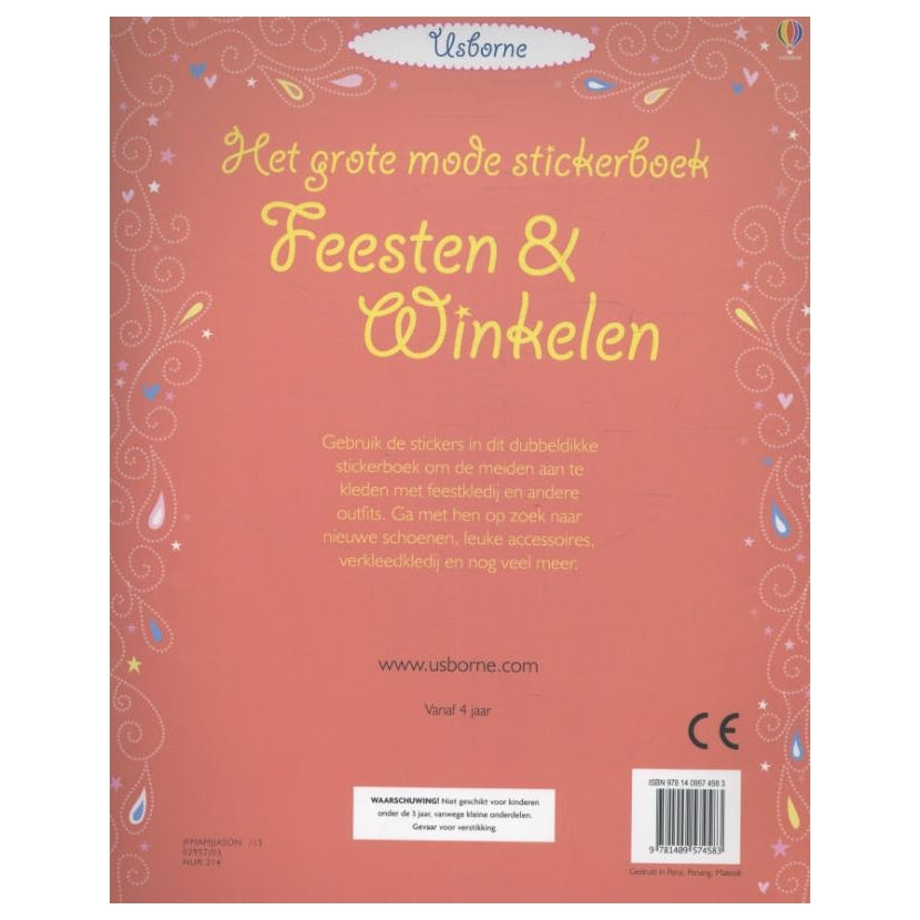 Wins Holland grouss Moud Sticker Buch - Party Shopping (700 Stucker)