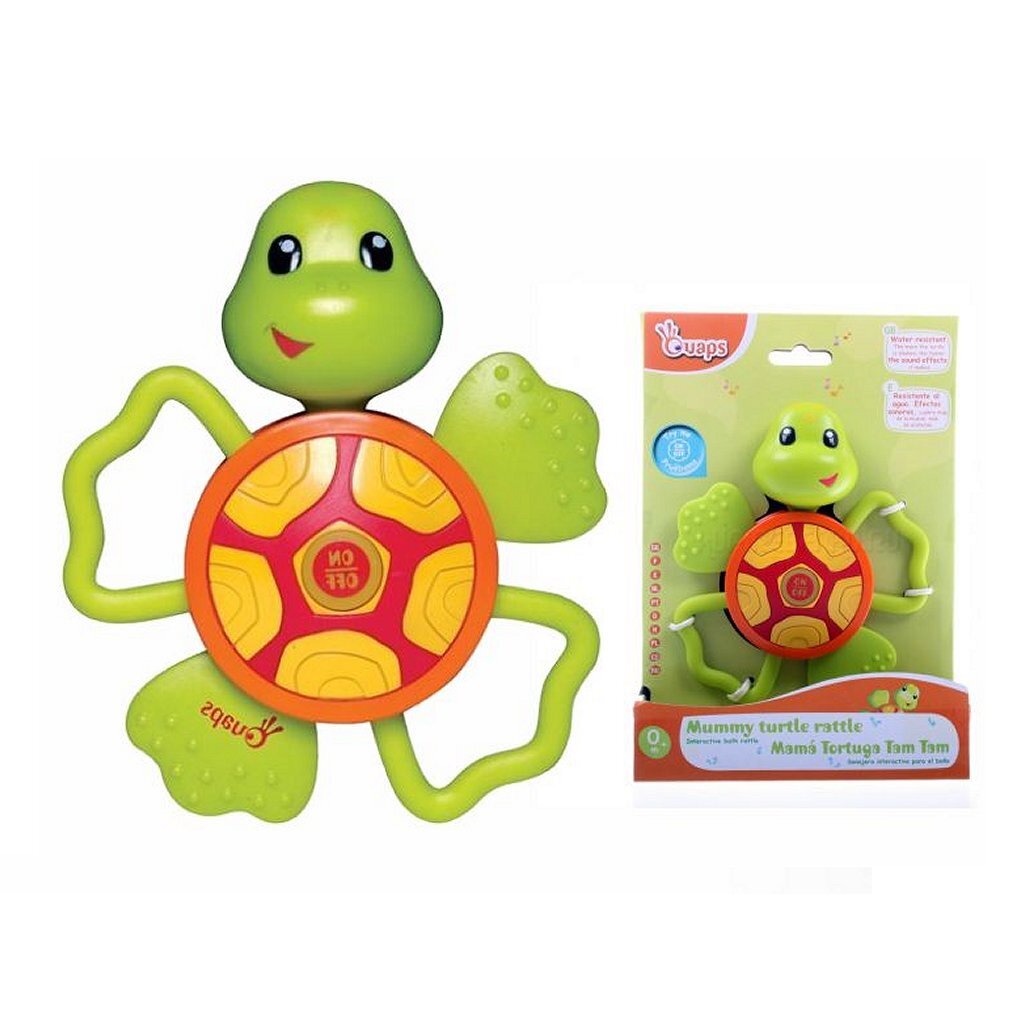 Simplemente para niños Quaps tortuga sonajero + sonido