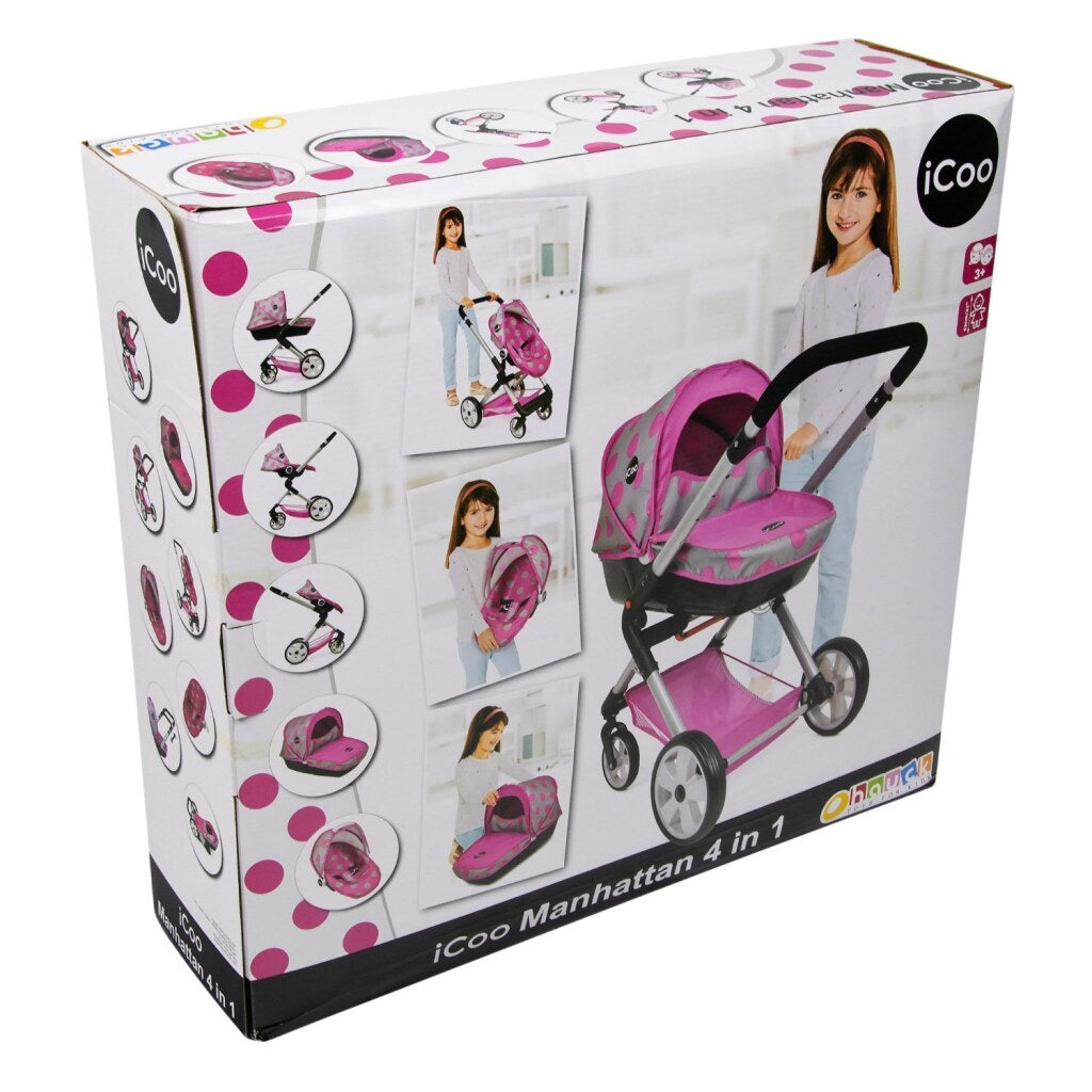 BASIC ICOO 4IN1 MANHATTTEN BOCK WAKING TRIMS ROSA NERO