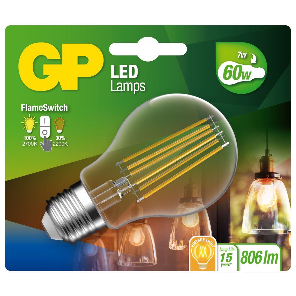 Gp lighting gp led classic fila. fs 7w e27