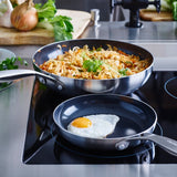 Greenpan Geneva frying pan 28 cm stainless steel black