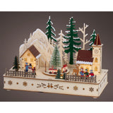 Lumineo julescene træ LED 14x28x20cm