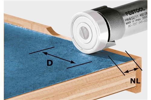 Festool kantenfrees hw kls d22 8-ofk