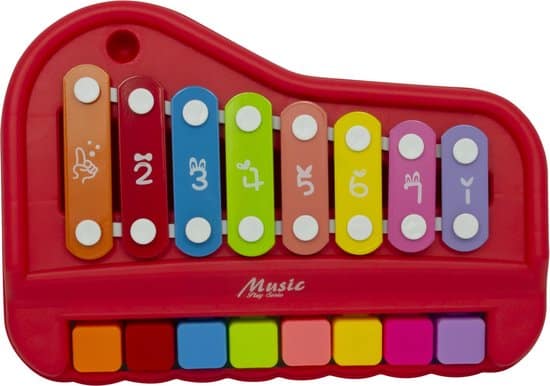 Introducción de música xilófono con piano rojo