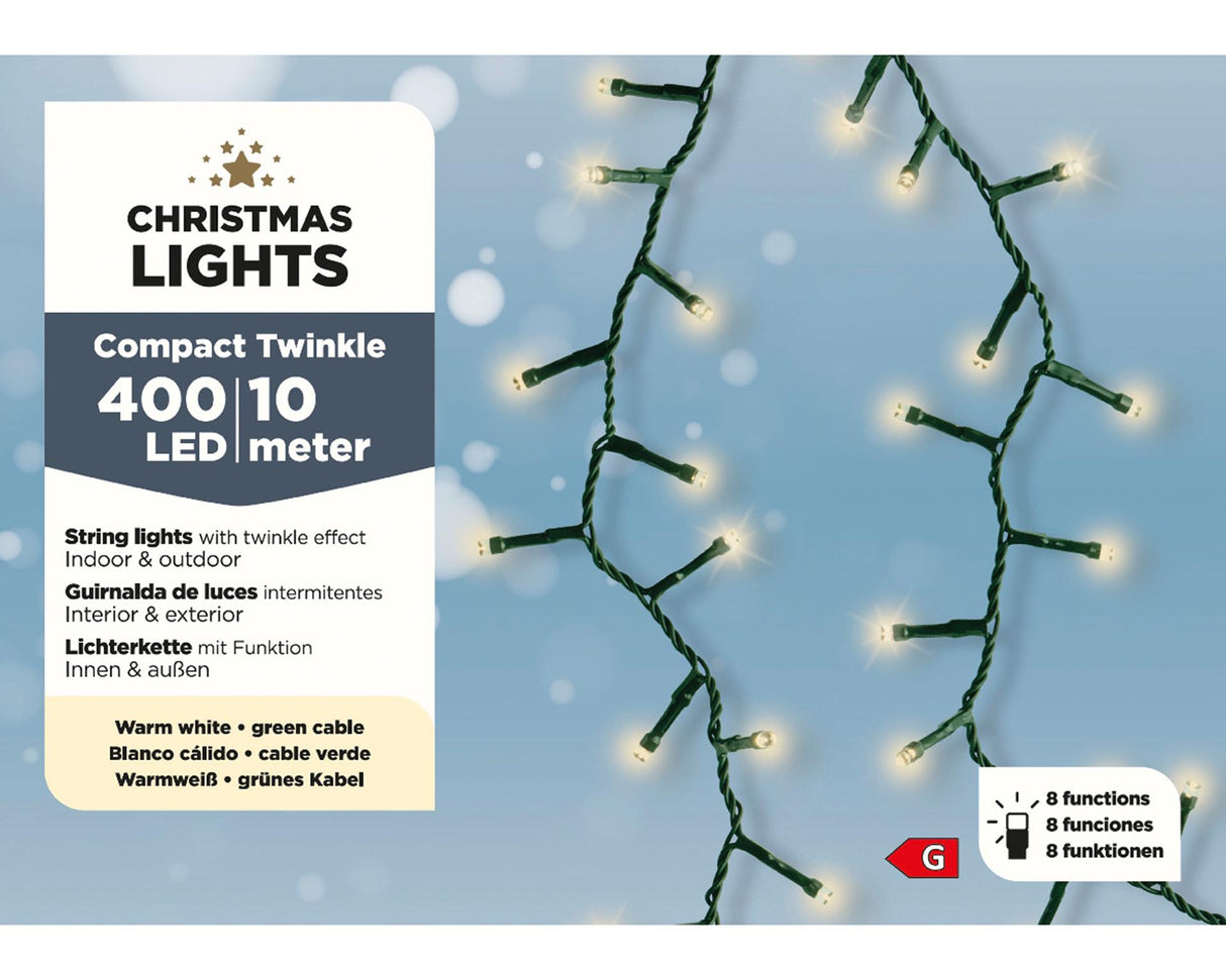 Lumineo Luzes de Natal LED compactas 400l 10m