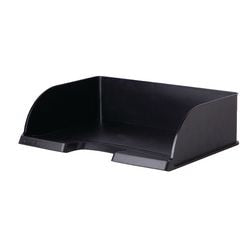 Leitz letter trays 5233 polystyrene A4 black landscape stackable