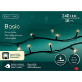 Lumineo Christmas lights basic warm white 240 LED