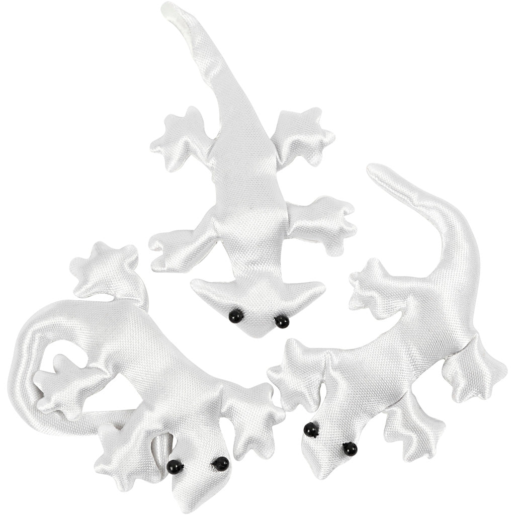Creativ company creepy-crawly textile, size 10-14 cm, white, 3 pieces in 1 box