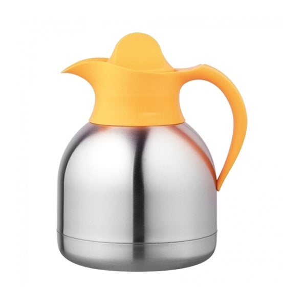 Isoleerkan roestvrijstaal gele dop (1 liter)