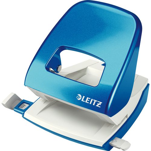 Перфоратор с 2 отвора Leitz 5008 8см син металик