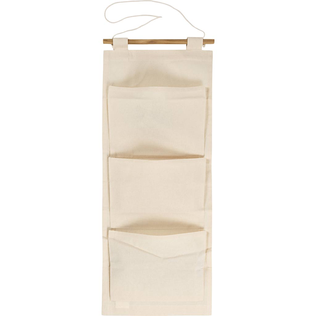 Creativ company hangende organiser, h: 75 cm, b: 30 cm, 145 gr, licht naturel, 1 stuk
