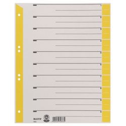 Leitz 1652 card stock yellow flyleaves