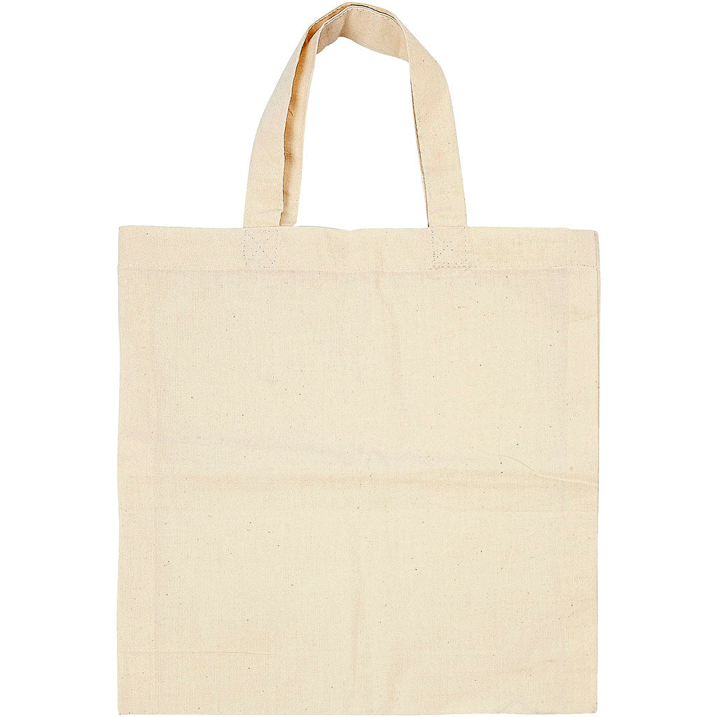 Creativ company carrying bag, size 27.5x30 cm, 135 gr, light natural, 5 pieces 1 box