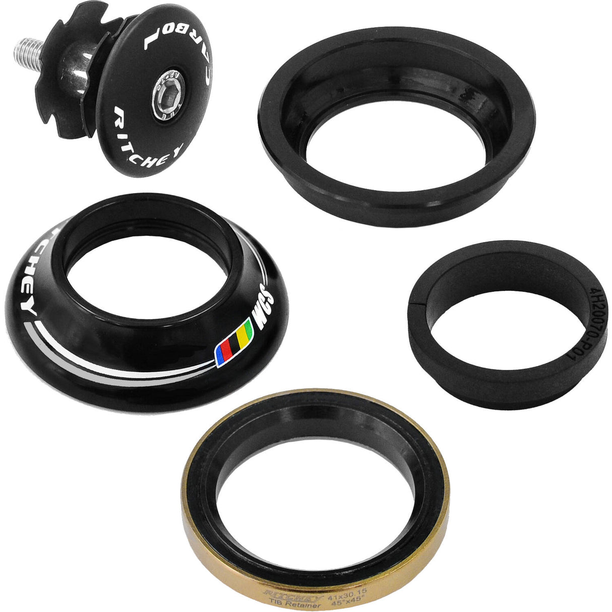 Ritchey WCS Pres Fit Ball Head Горна 12,4 мм горна капачка черно