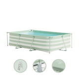 Essence | green and white above-ground pool 300x200x75 cm incl. accessories