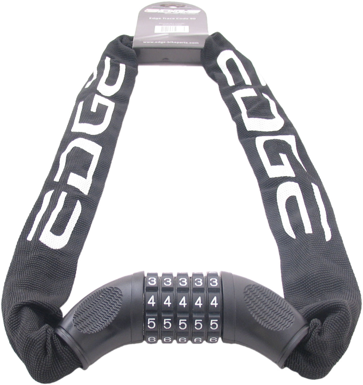 Kette gespaarten mat Code Rand Spazéierungscode 90cm - schwaarz