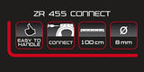 Trelock ZR 455 100 8 kerékpárzár fekete