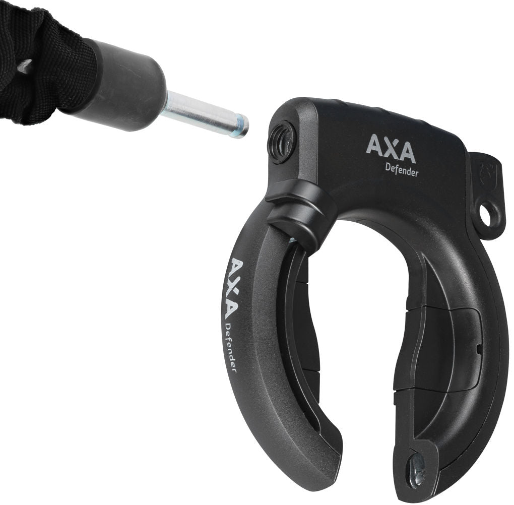 Axa RingSlot Defender izvlečen s snemljivo ključ - črna