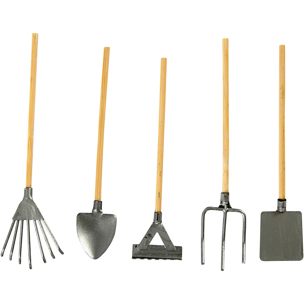 Creativ company garden tools, l: 11 cm, 5 pieces 1 box