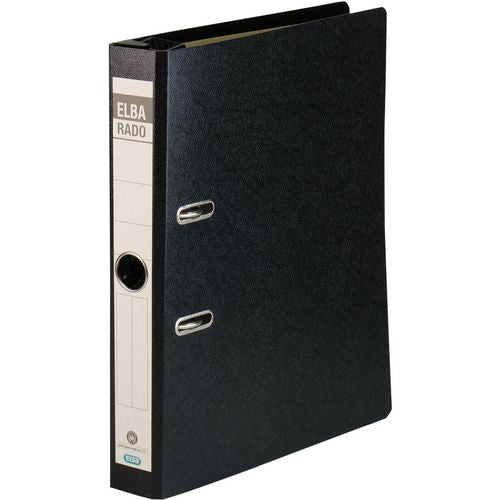 Hangordners elba rado zwart a4 350 vel karton