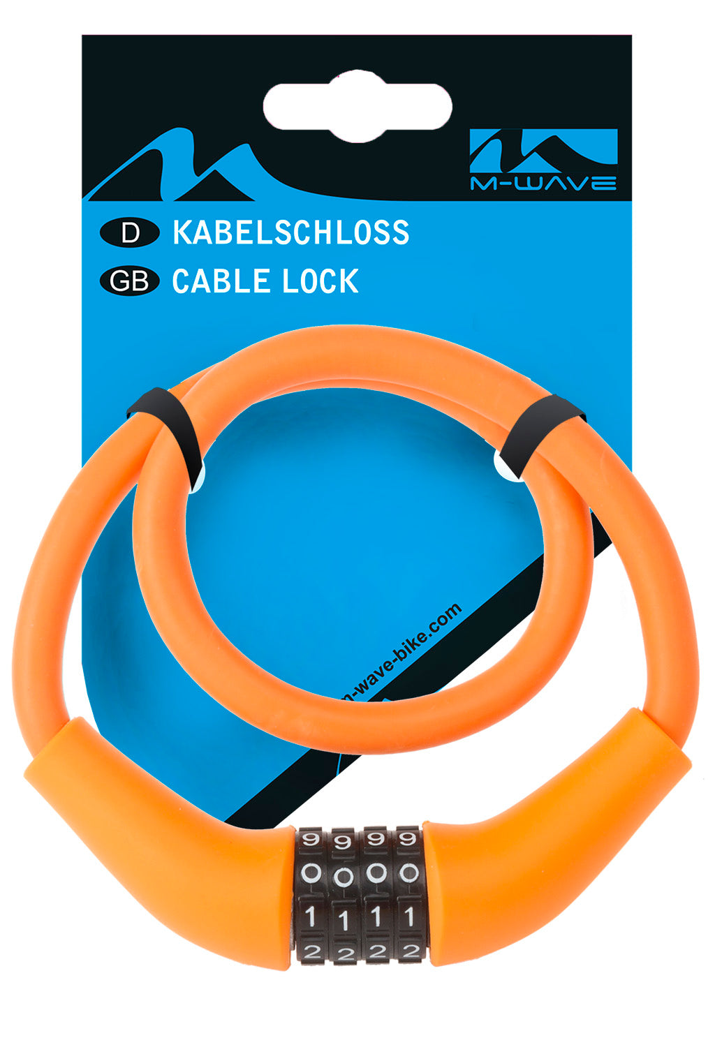 M-Wave Cable Figure Lot Silicon 900 x 12mm Orange