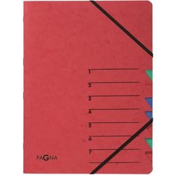 Sorting folder Pigna red A4