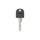 AXA Solid Ringslot - vysoce kvalitní rámový slot, extra široký otevření, umělecké 2 hvězdy, černé - 58 mm