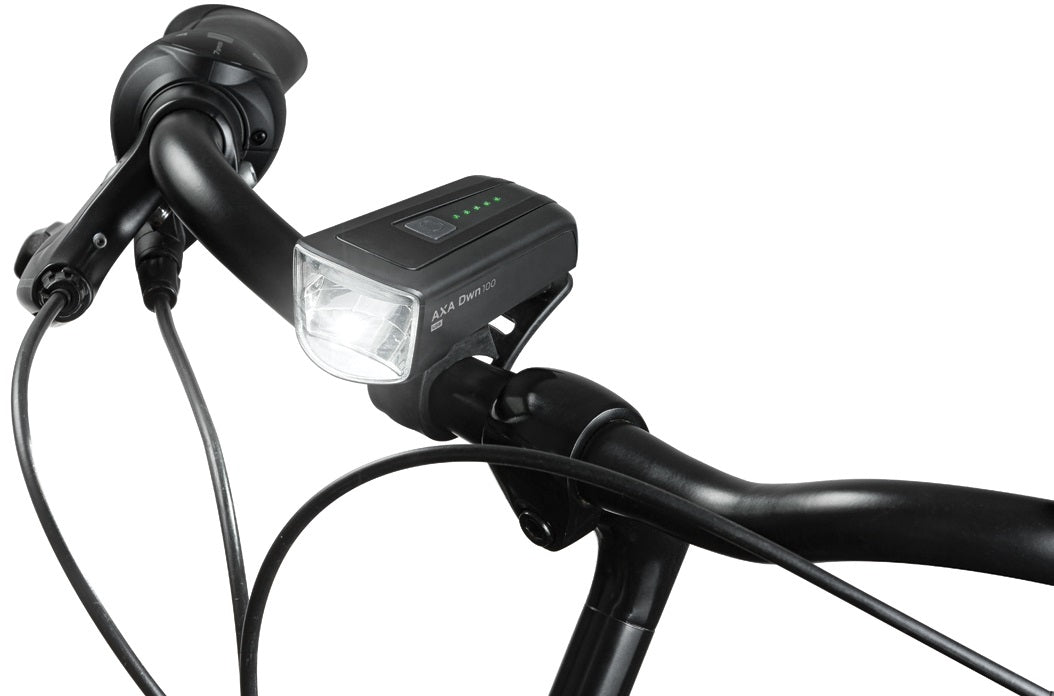 Headlight AXA DWN Front 100 Lux - USB -C rechargeable
