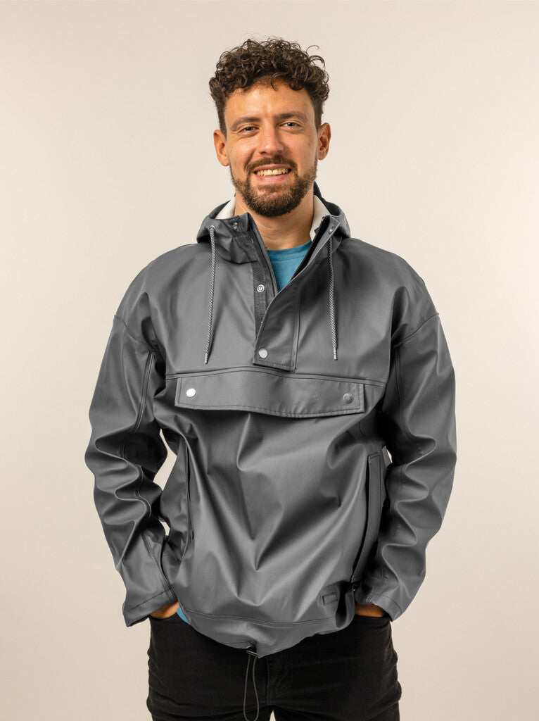 Mirage Raincoat Précipitant la veste fermée Taille l Fabriquée à partir de pylosester Soft Touch Earl Grey