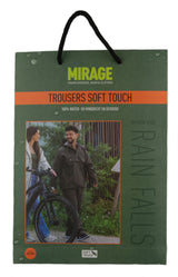Mirage rain pants Rainfall Trouser Soft Touch - Size M - Earl Gray