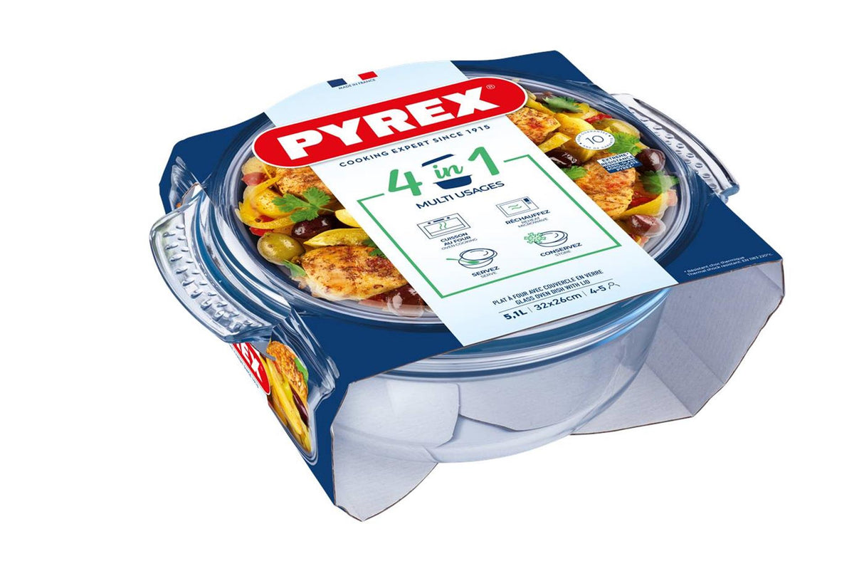 Ciotola in Pyrex da 3,75 l rotonda classica