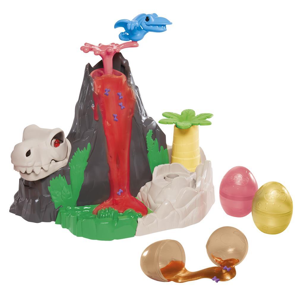 Play-doh slime hydro glitz dino volcano