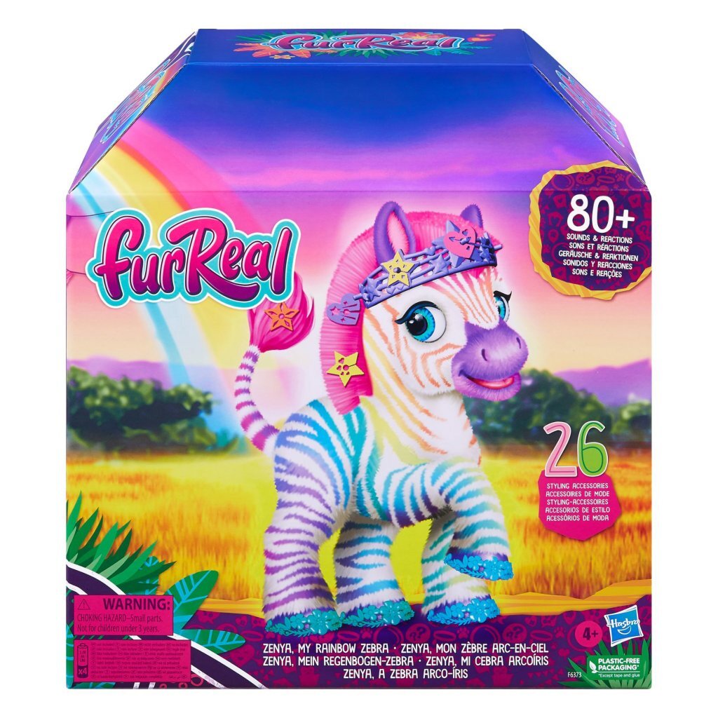 Furreal Friends Furreal Zenya My Rainbow Zebra + Zvuk a příslušenství