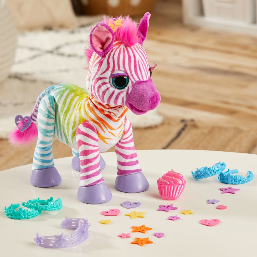 Furreal Friends Furreal Zenya My Rainbow Zebra + Zvuk a příslušenství