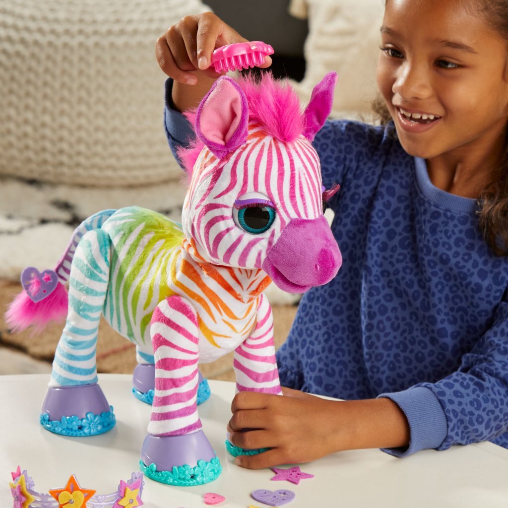 Furreal Friends Furreal Zenya My Rainbow Zebra + Zvuk a příslušenství