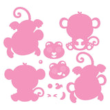 Tonic studios • wild about zoo die set monkeys