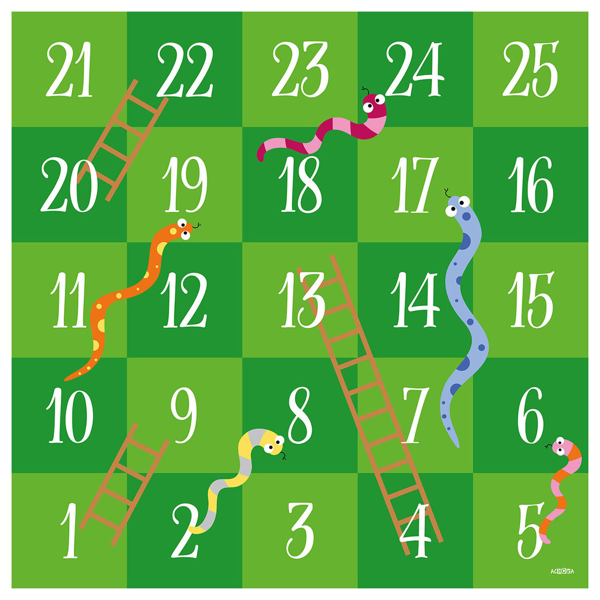 Acheka gioca a tappeti serpenti e scale, 200x200 cm