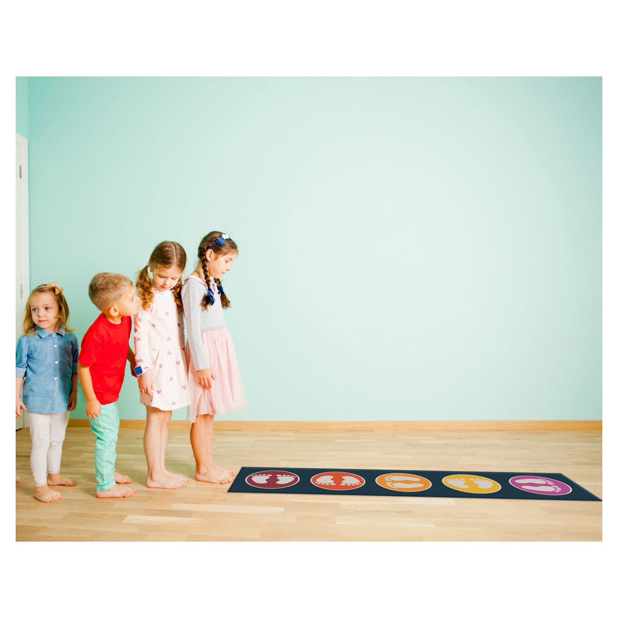 Achoka Play Kleed Féiss 40x150cm, Set vu 5