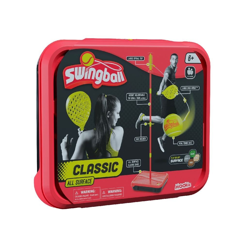 Abi Mookie Swingball Tennis Play Set rot
