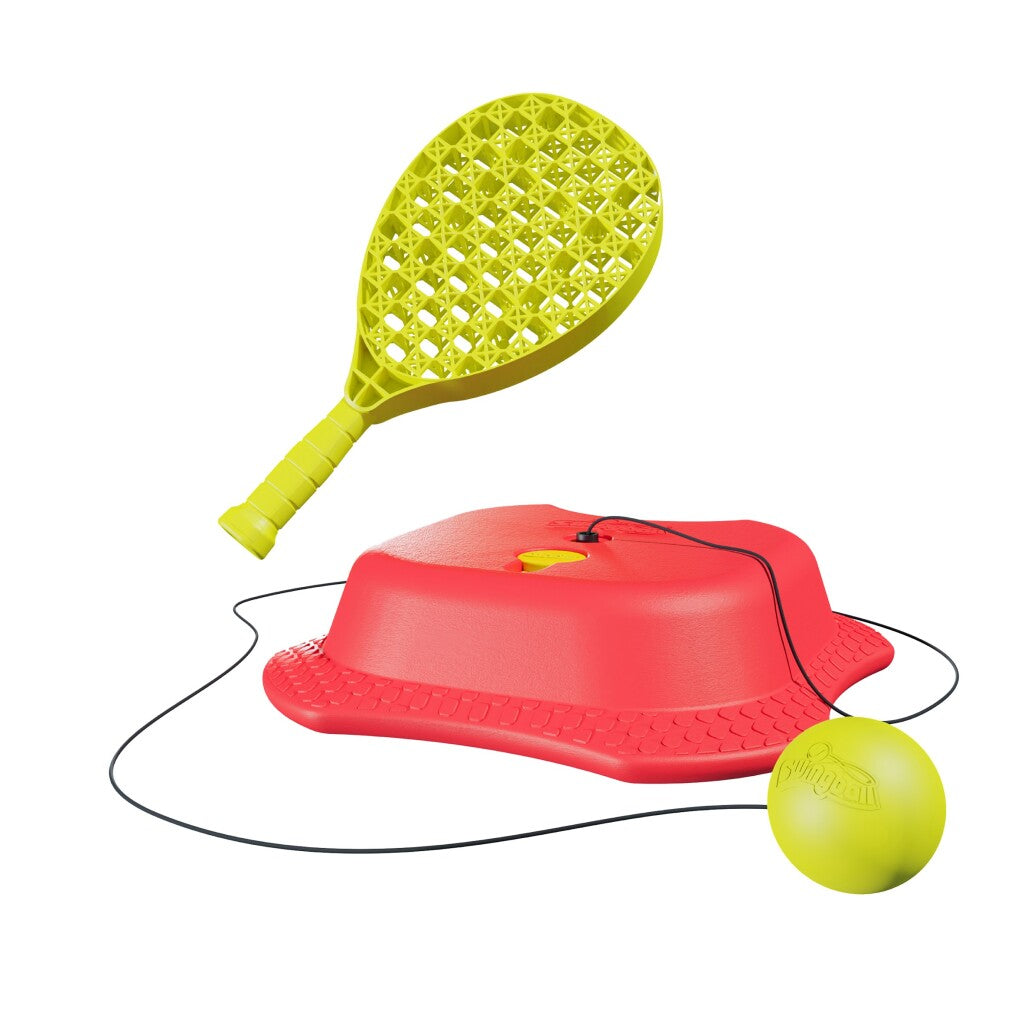 Trener tenisa swingball reflex z vso površinsko osnovno rdečo rumeno