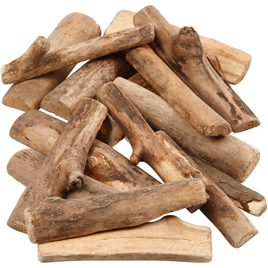 Creativ company wood mix, l: 6-14 cm, thickness 15 mm, 610 gr 1 box