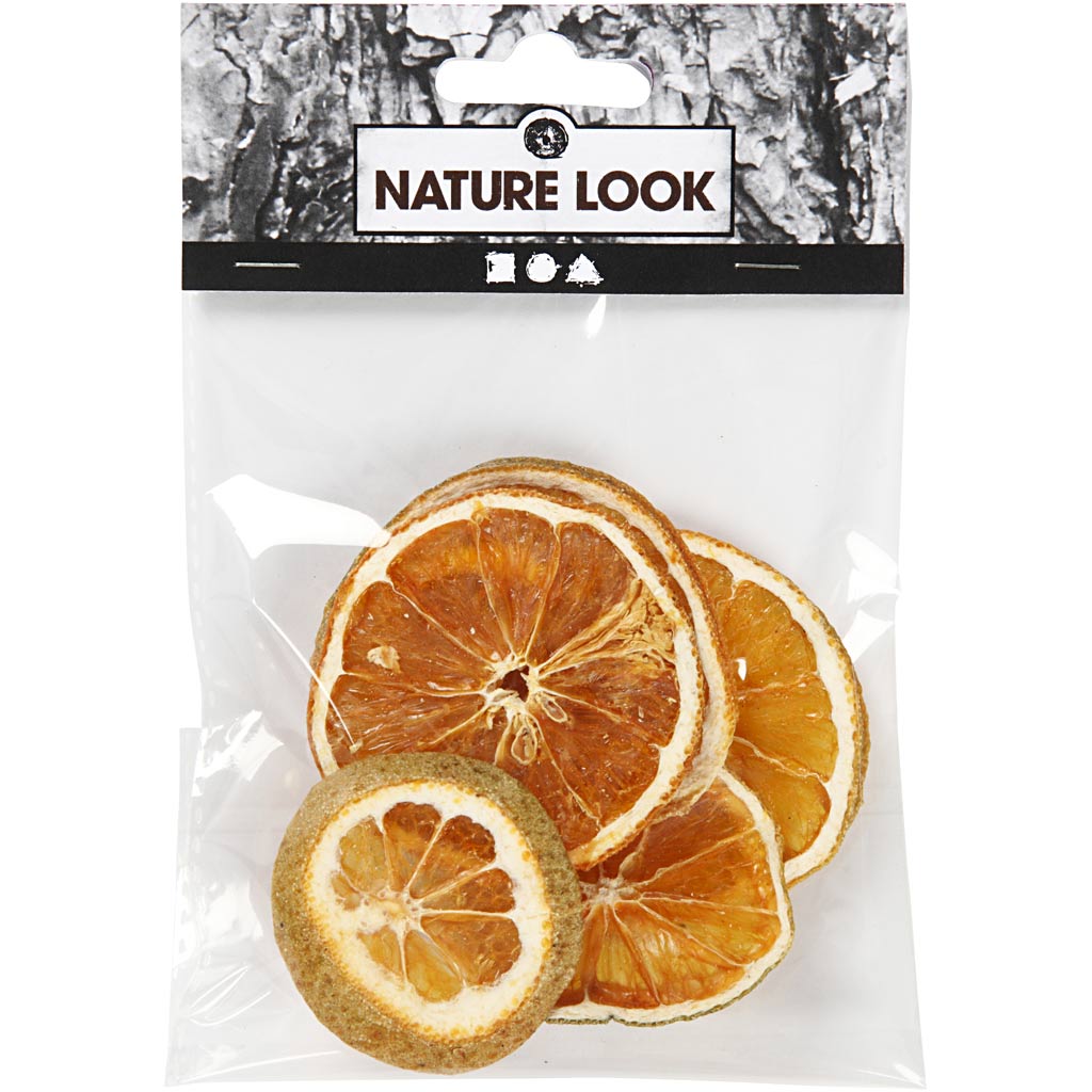 Creativ company dried orange pieces, d 40-60 mm, 5 pieces 1 box