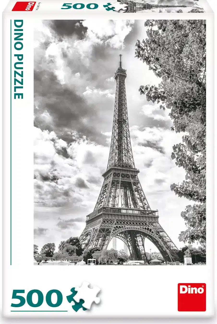Dinotoys Dino Puzzle Black and White Eiffel Tower Paříž- 500 kusů