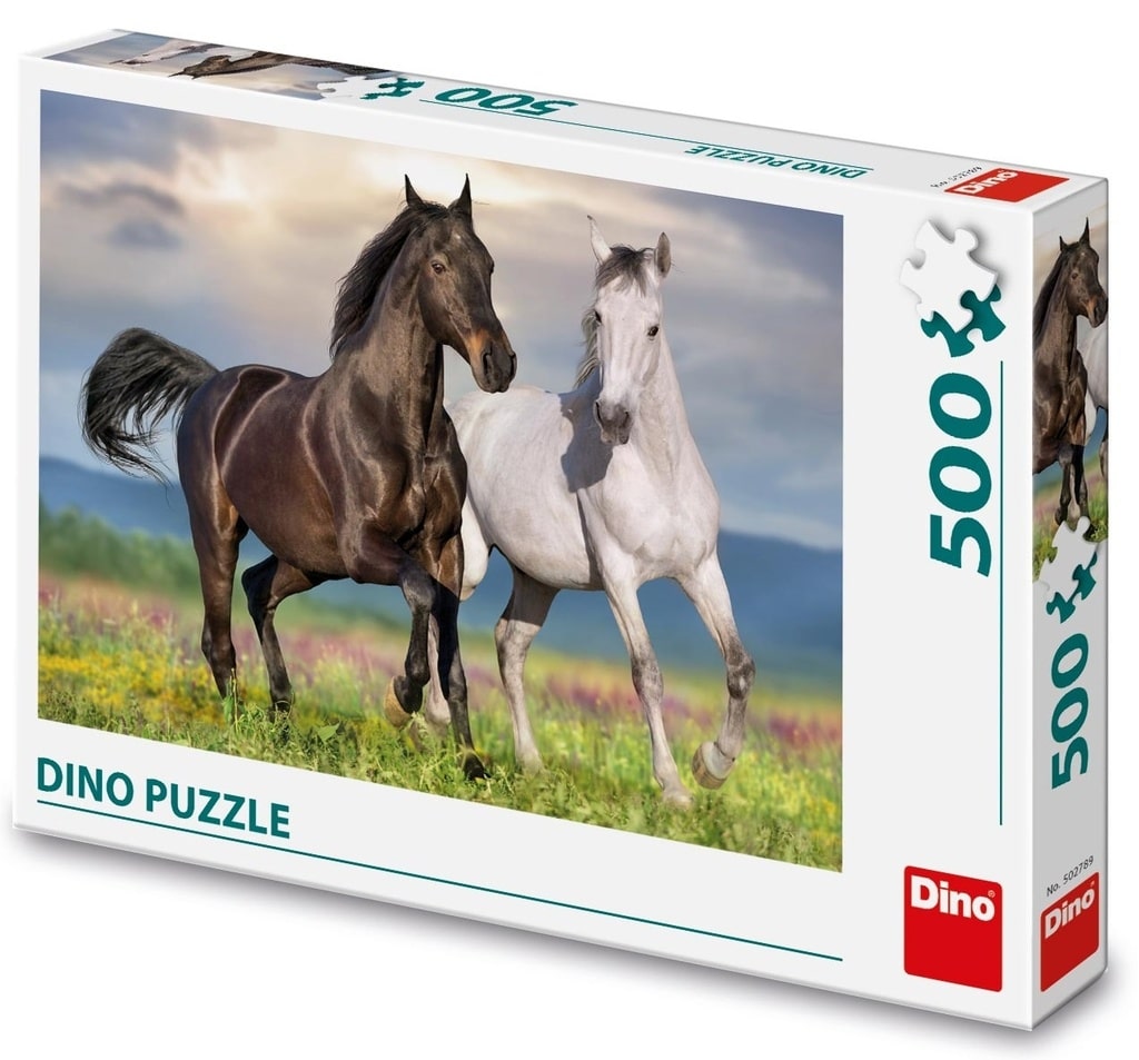 Dinotoys Dino puzzle 2 milujících koní - 500 kusů
