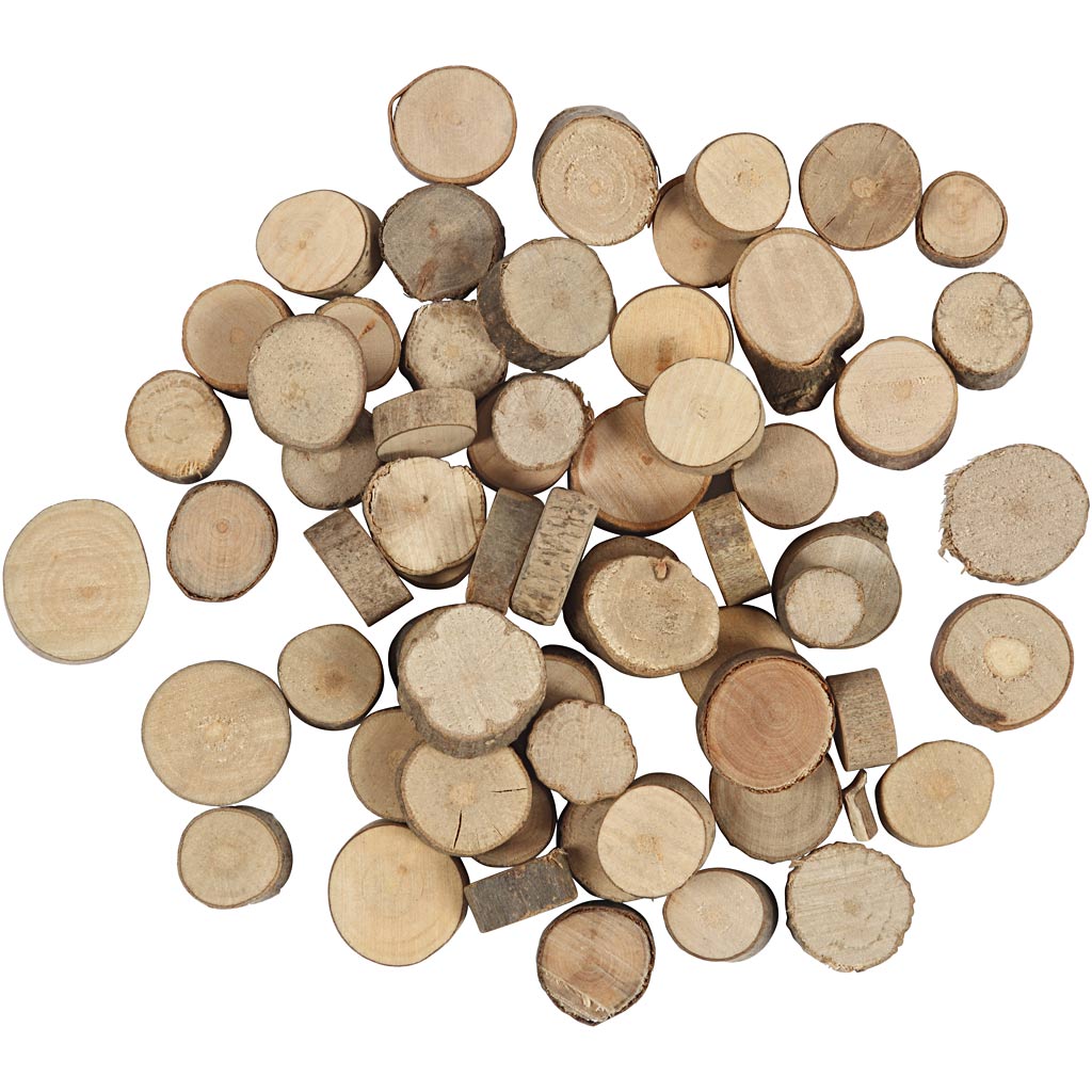 Creativ Company wooden disk 10-50 mm, 25 grams