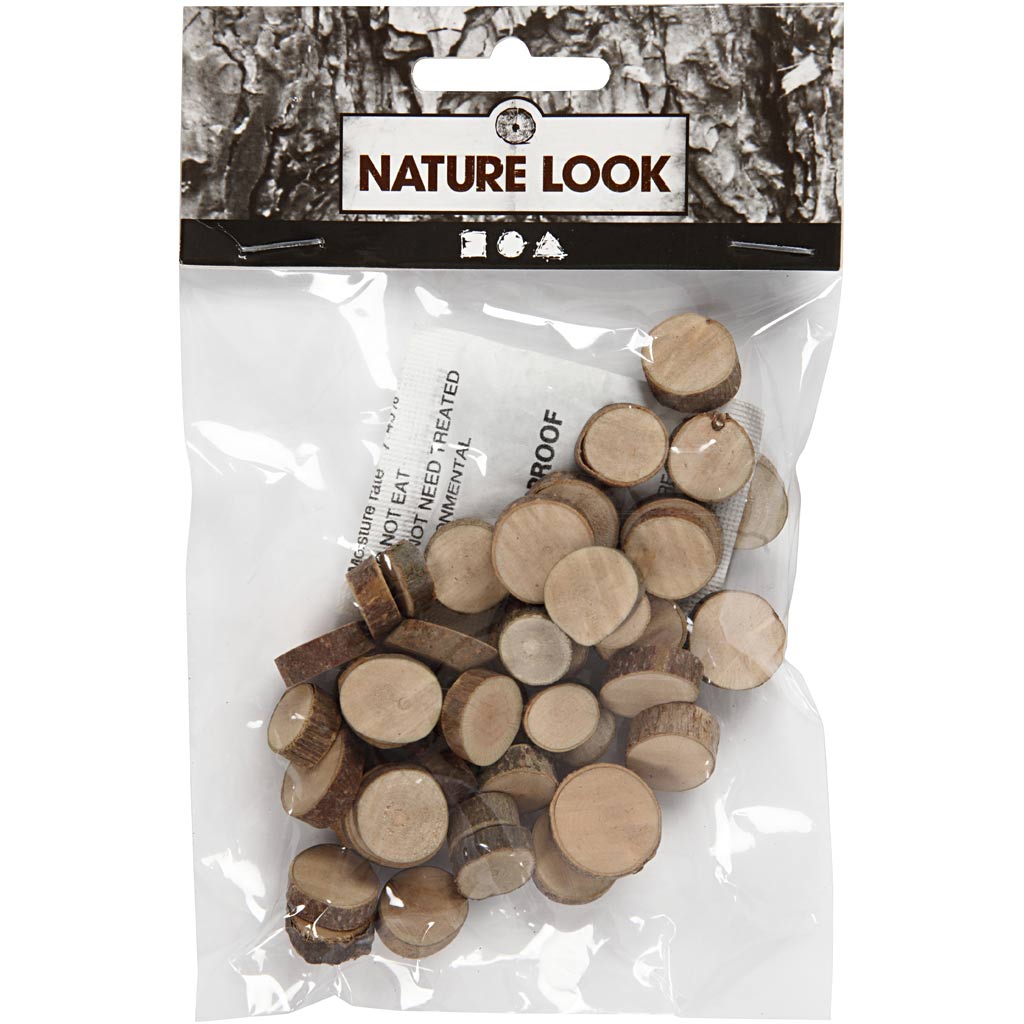 Creativ Company wooden disc 10-50 mm, 25 grams