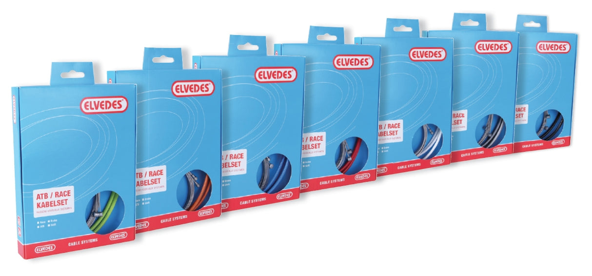 Switch cable kit Elvedes ATB Race complete - Red (in box)