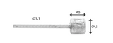 Switch inner cable Elvedes 4000mm stainless steel slick Ø1.1mm Shimano SRAM N-Nippel (on map)