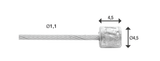 Přepínač vnitřní kabel Elvedes 4000mm z nerezové oceli Slick Ø1.1mm Shimano SRAM N-Nippel (na mapě)