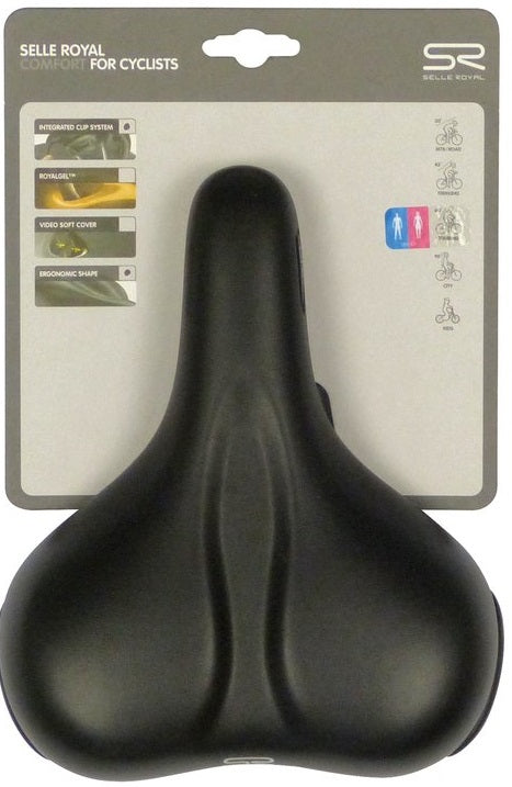 Selloyal Bicycle Saddle Selle Royal Rio Plus City Unisex - Svart